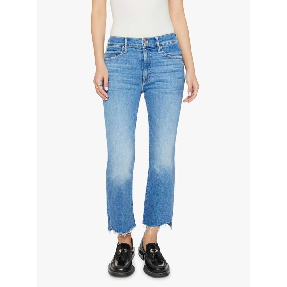 Mother The Lit Insider Crop Step  Fray Jeans 25